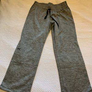 Under Armor Gray Heathered Fleece Sweatpants